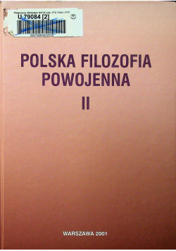 Polska filozofia powojenna II