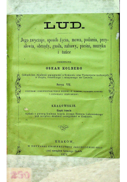 Lud Materiały do etnografii słowiańskiej 1874 r.