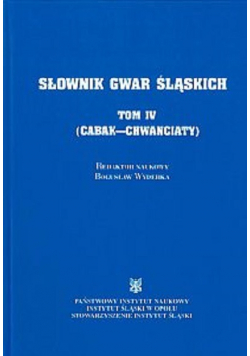 Słownik gwar śląskich Tom IV