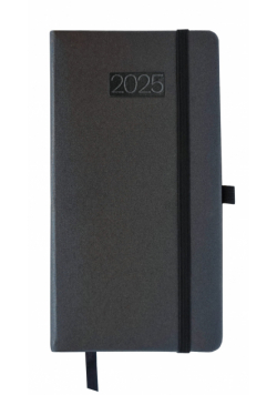 Kalendarz 2025 LUX B6 tygodniowy czarny KK-DLT L
