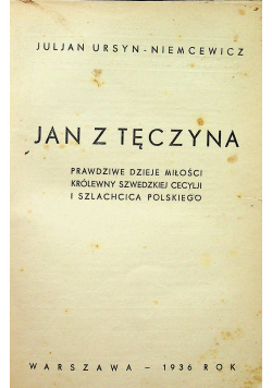 Jan z Tęczyna 1936 r.