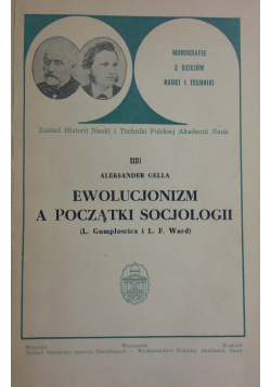 Ewolucjonizm a początki socjologii