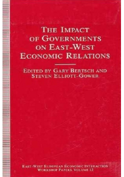 The Impact of Governments on East West Economic Relations