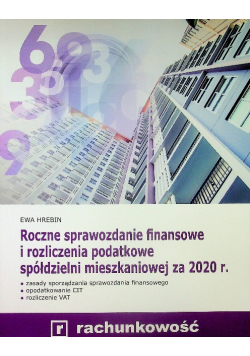Roczne sprawozdanie finansowe i rozliczenia podatkowe spółdzielni mieszkaniowej za 2020 r