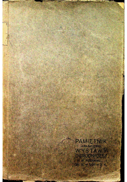 Pamiętnik jubileuszowej wystawy ogrodniczej w Poznaniu 1926 r