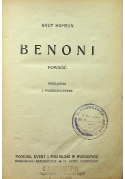 Benoni 1940 r.