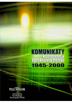 Komunikaty Konferencji Episkopatu Polski 1945 2000