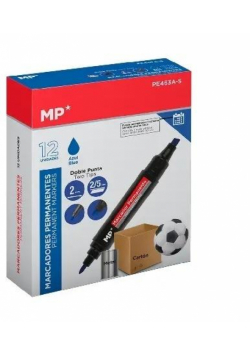 Marker dwustronny perman. nieb 2,0/5,0mm (12szt)