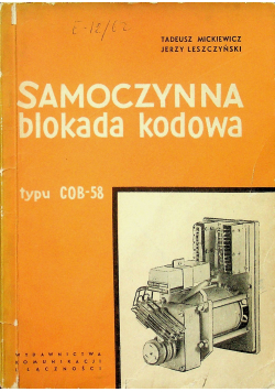 Samoczynna blokada kodowa typu COB 58