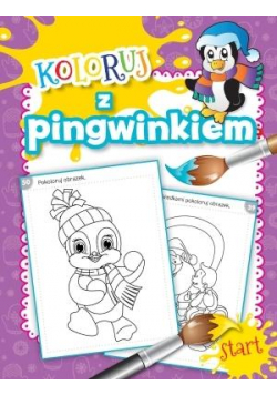 Koloruj z pingwinkiem