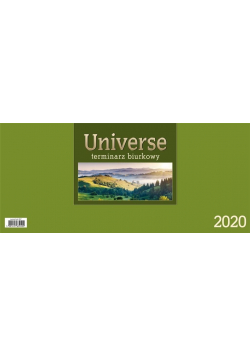 Kalendarz 2020 Biurkowy Universe - jasnozielony