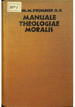 Manuale theologiae moralis Tomus II 1940 r.