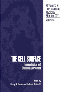 The Cell Surface: Immunological and Chemical Approaches