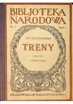 Kochanowski treny 1925 r.