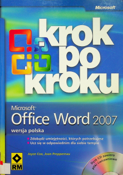 Krok po kroku microsoft office word 2007 plus płyta CD