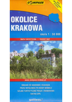Okolice Krakowa: Mapa turystyczna 1:50 000