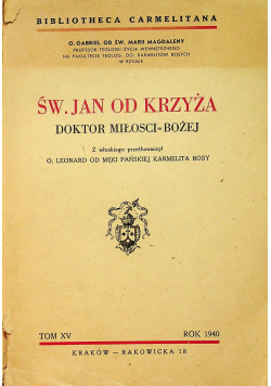 Św Jan od krzyża 1940 r.