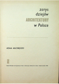 Zarys dziejów architektury w Polsce