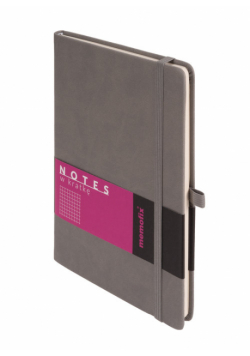 Memofix A5 notes kratka szary
