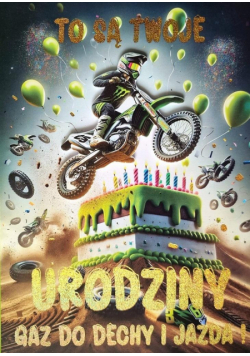 Karnet Urodziny Motocykl 3K