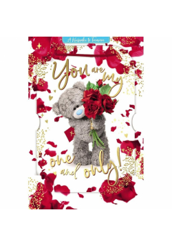 Kartka holograficzna 3D You are my one and only