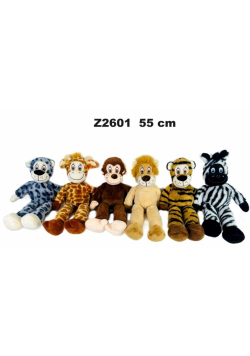Zwierzęta dżungli 55cm MIX