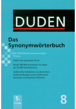Duden 8 Das Synonymworterbuch