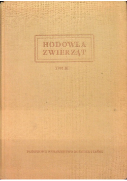 Hodowla zwierząt Tom III