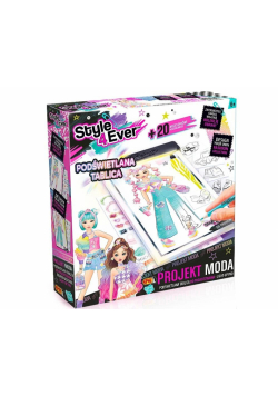 Projekt Moda.Podświetlana tablica do projektowania