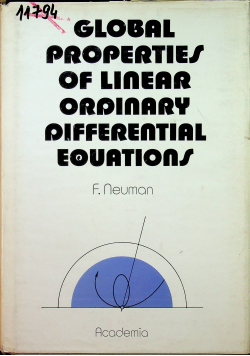 Global properties of linear ordinary differential eouations