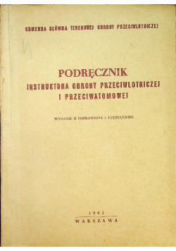 Podręcznik instruktora obrony przeciwlotniczej i przeciwatomowej