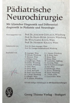 Pädiatrische Neurochirurgie.