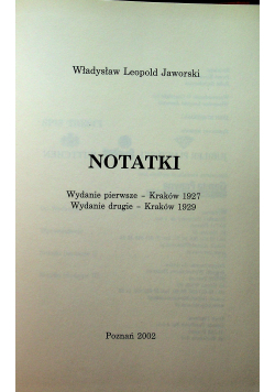 Notatki