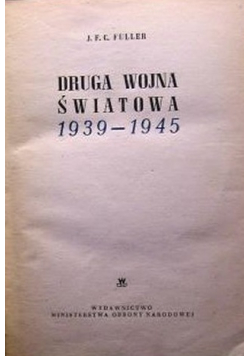 Druga wojna światowa 1939 1945