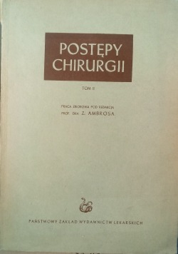 Postępy chirurgii tom 2