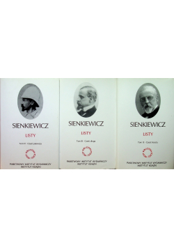 Sienkiewicz Listy Tom 2 Część 1 do 3