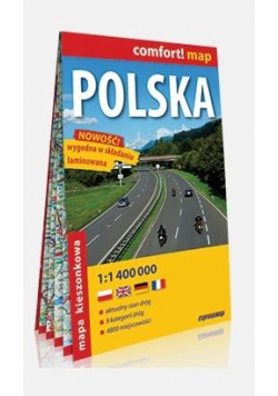 Comfort!map Polska 1:1 400 000 midi mapa w.2019