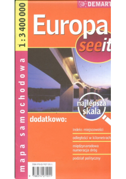 Europa 1:3 400 000 mapa samochodowa
