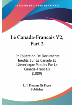 Le Canada-Francais V2, Part 2