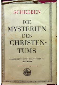 Scheeben die Mysterien des Christentums 1941 r.