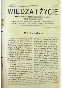 Wiedza i życie rocznik Nr 1 do 10 / 26 1926 r.