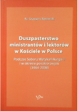 Duszpasterstwo ministrantów i lektorów w kościele w Polsce