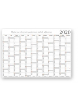 Kalendarz 2020 Biurowy Planer BF7
