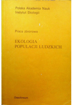Ekologia populacji ludzkich