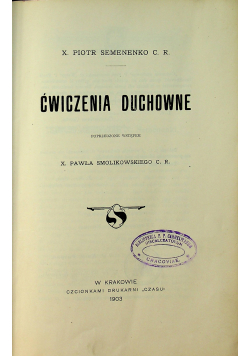 Ćwiczenia duchowne 1903r