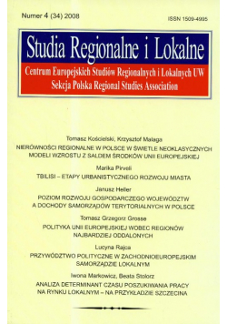 Studia Regionalne i Lokalne 4(34)2008