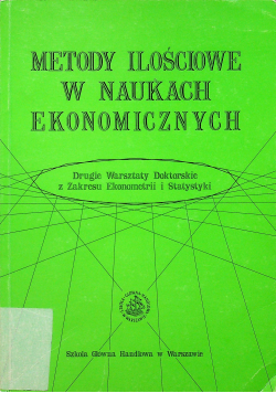 Metody ilościowe w naukach ekonomicznych