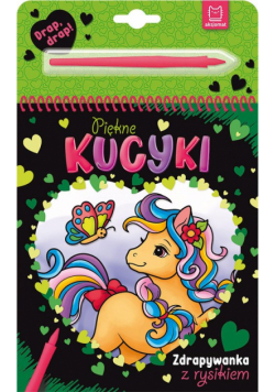 Piękne kucyki Zdrapywanka z rysikiem