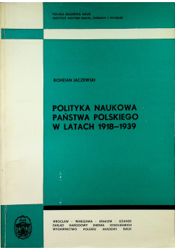 Polityka naukowa państwa polskiego w latach 1918 1939