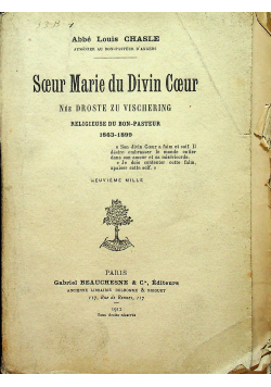 Soeur Marie de Divin Coeur 1912 r.